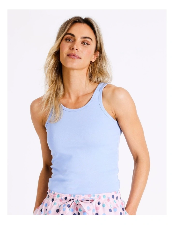 Cotton Tank in Blue