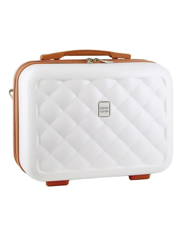 Metro Hard Shell Beauty Case in White