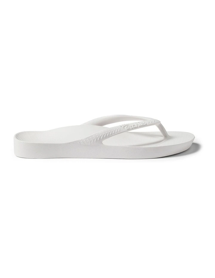Arch Support Thongs in White