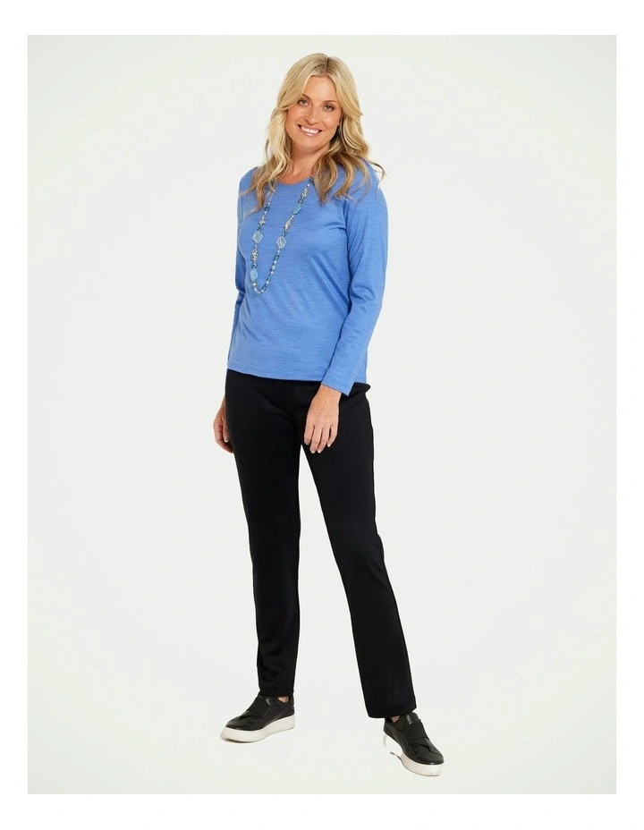 Hedrena Classic Long Sleeve Tee in Blue