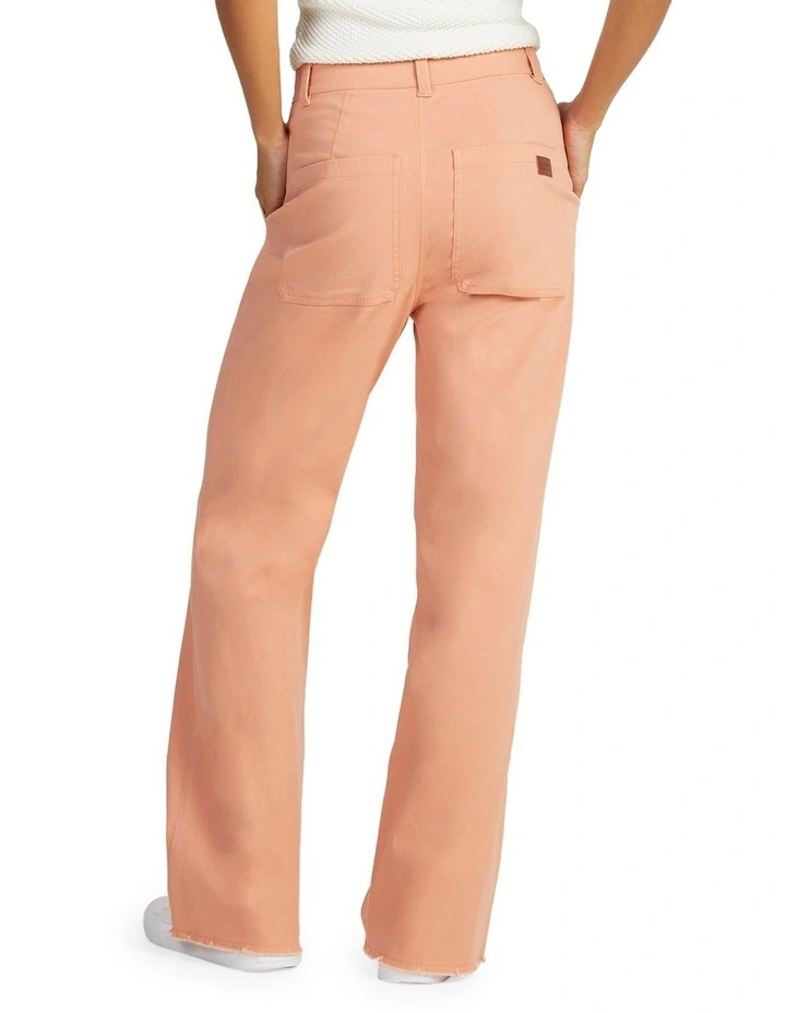 Barbarella Lite Twill Trousers in Dusty Coral