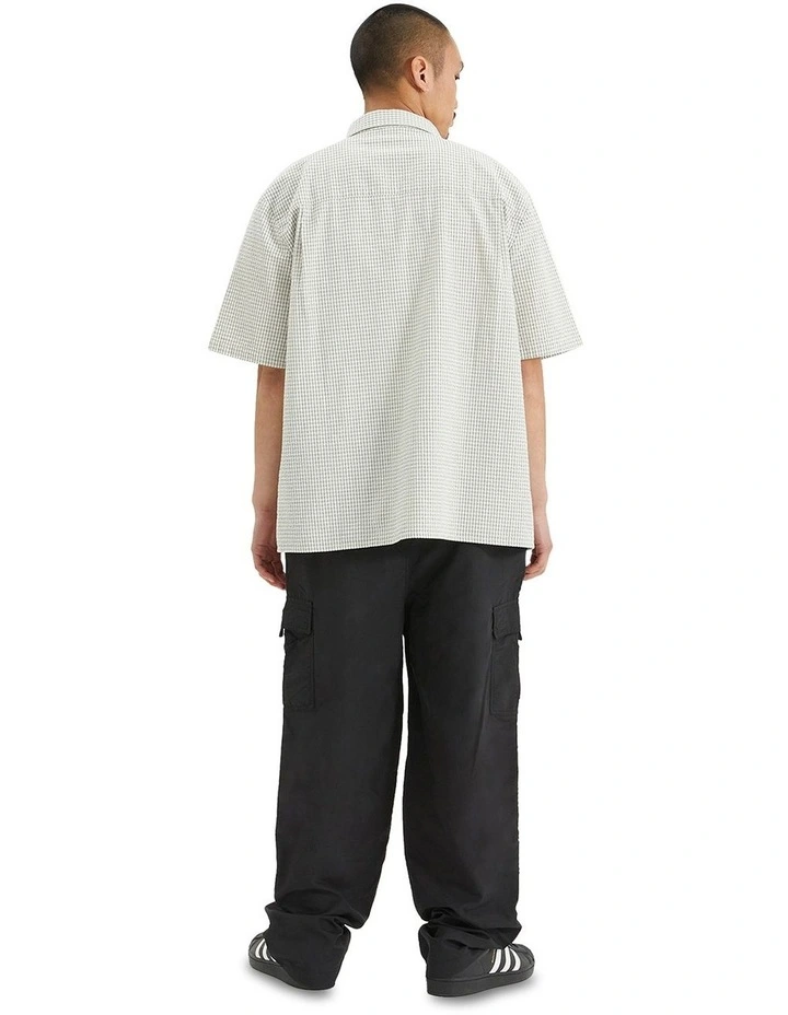 Diner Skate Shirt in Black/White Check