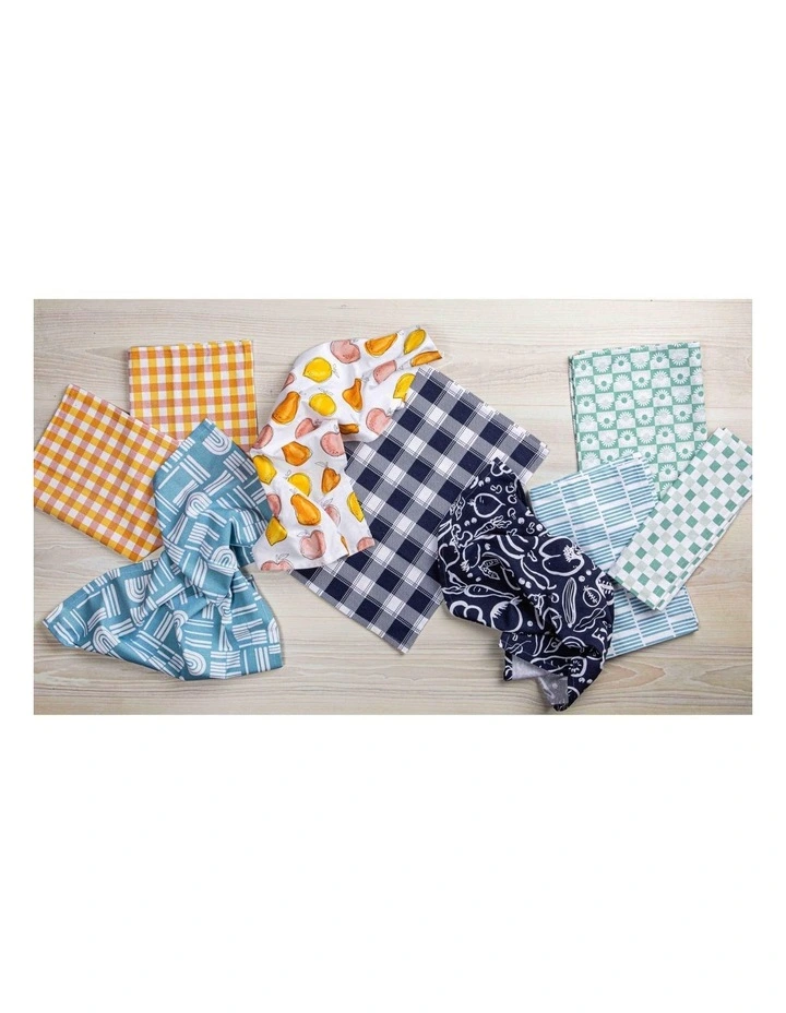 Sweet Fruit Printed Kitchen Towel 4 Pack in Multi