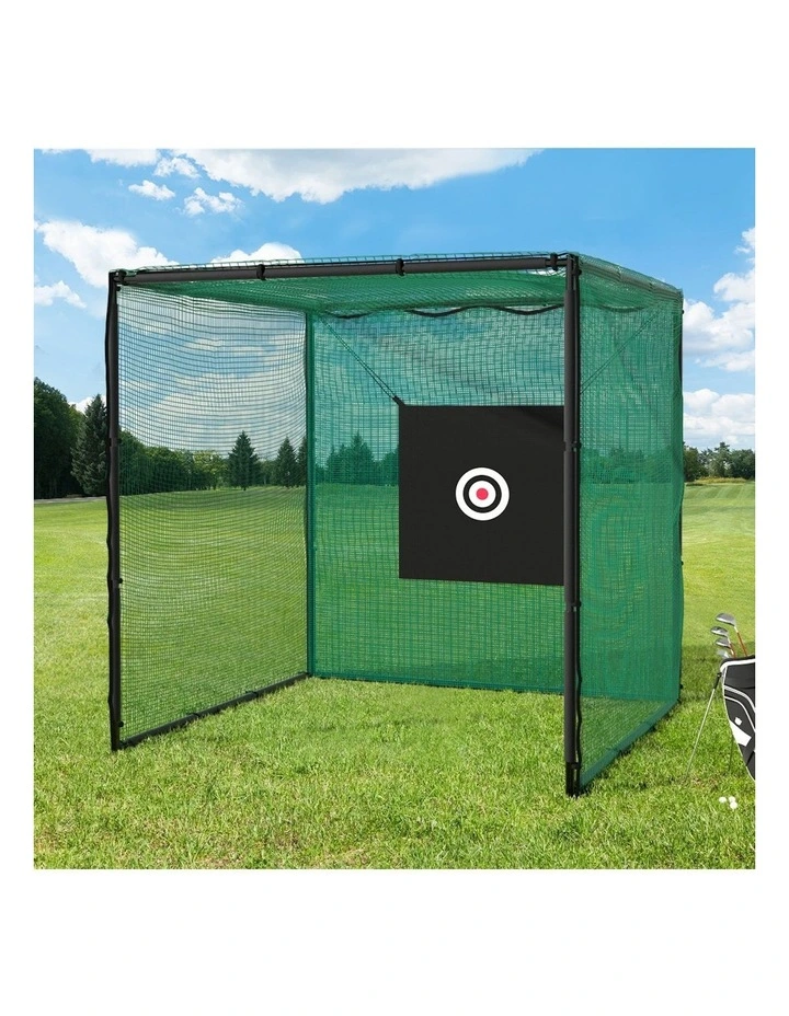 Golf Practice Cage 3M with Steel Frame in Green