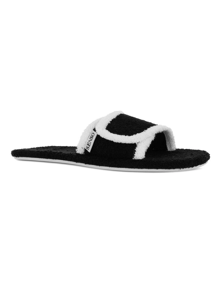Iris Flat Sandals in Black