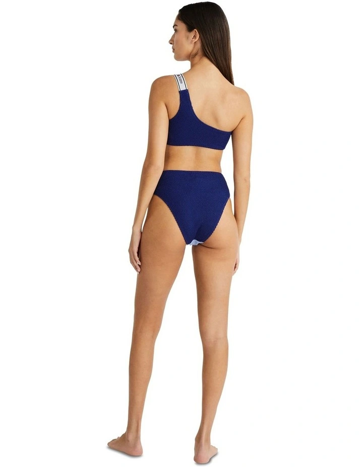 One Shoulder Bikini Top in Blue