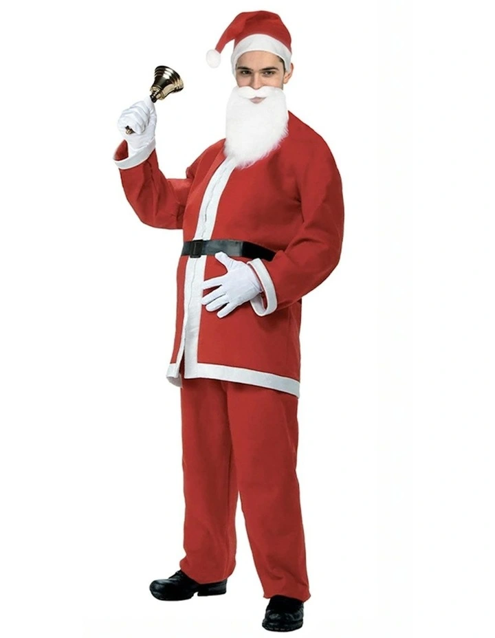 Suit Father Outfit Father Christmas Santa Claus Costume in Multi