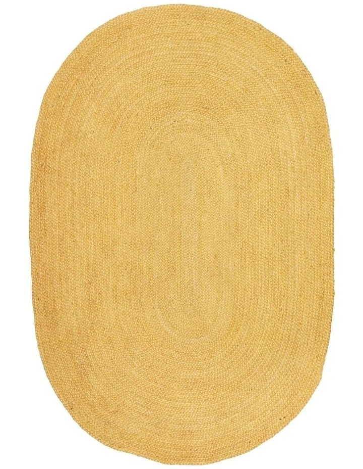 Bondi Oval Rug in Yellow