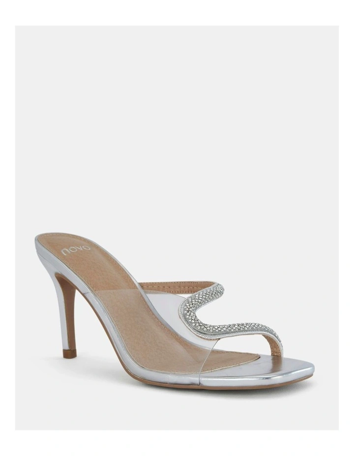 Porsha Clear Pumps in Silver