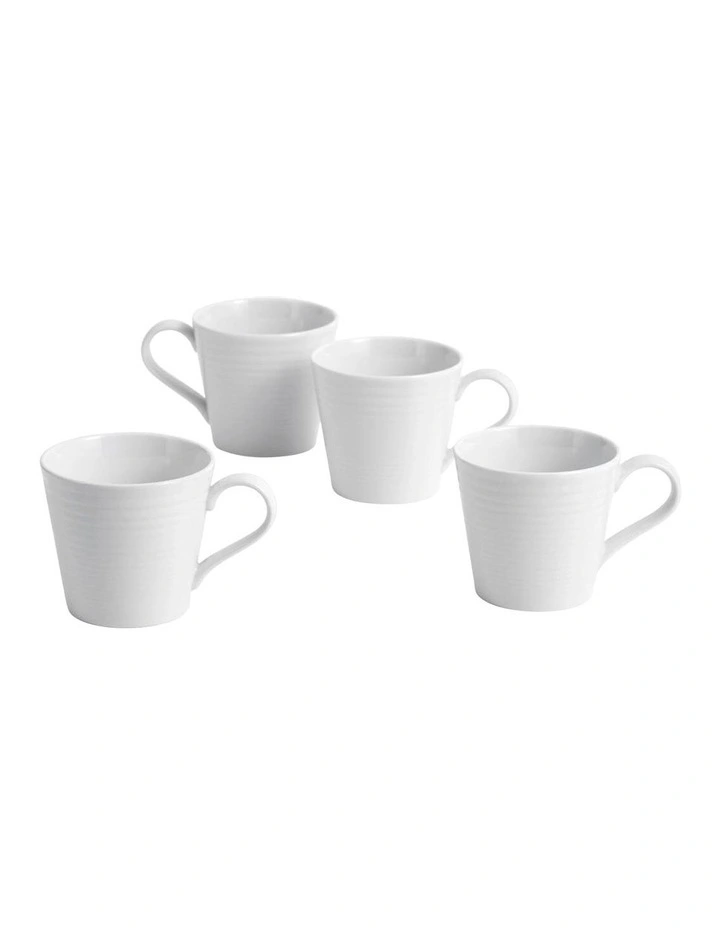 Mug 400ml Set of 4 in White