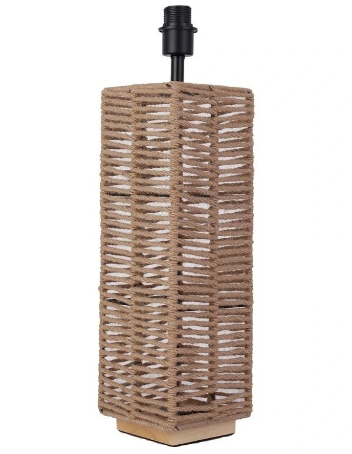 Halyard Rope Table Lamp Base Natural