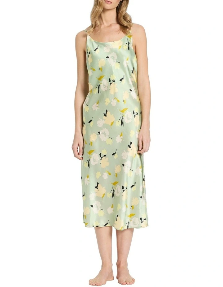 Emilien Silk Sleep Dress in Seafoam