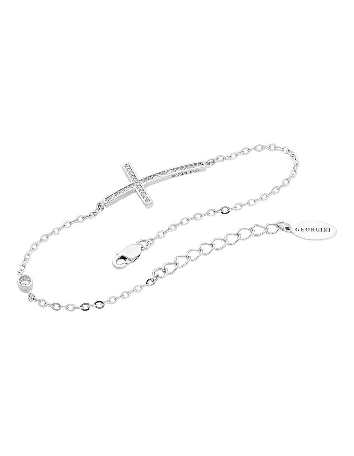 Cross Bracelet in Sterling Silver
