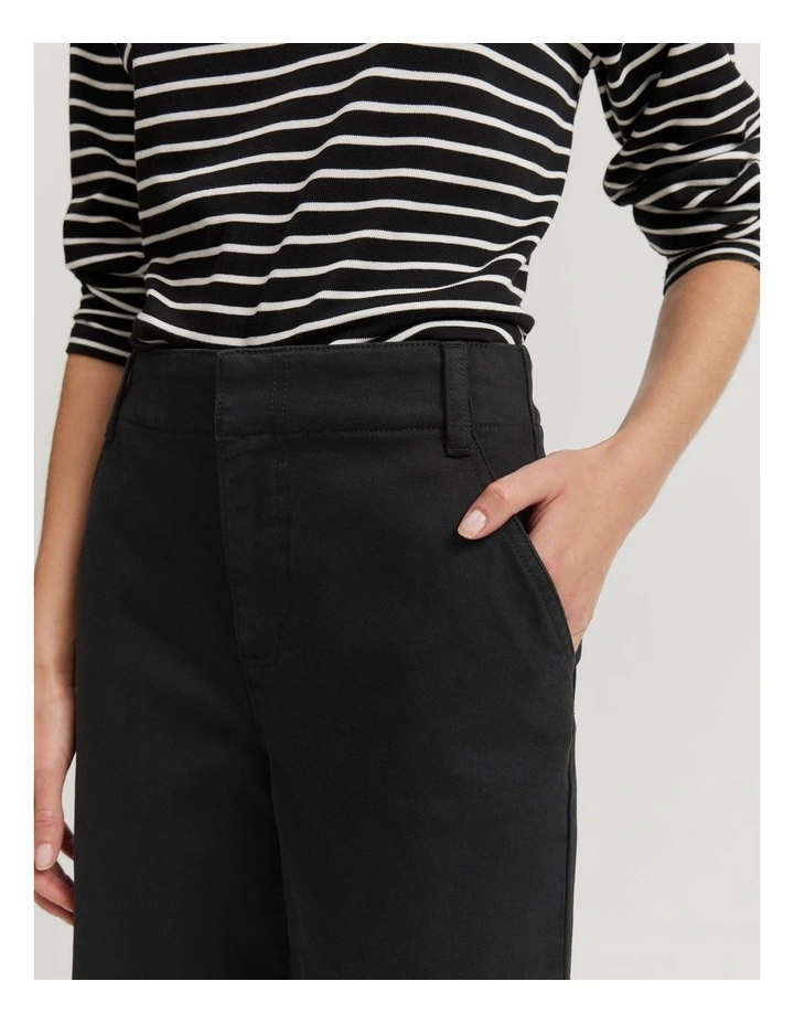 High Rise Wide Leg Jean in Black