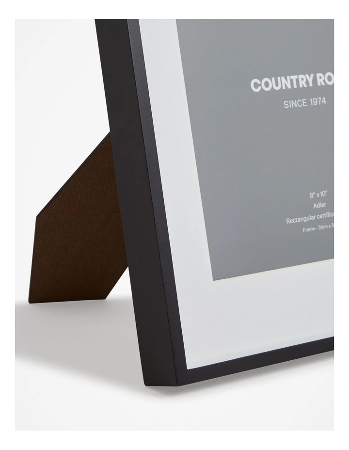 Adler Certificate Frame in Black