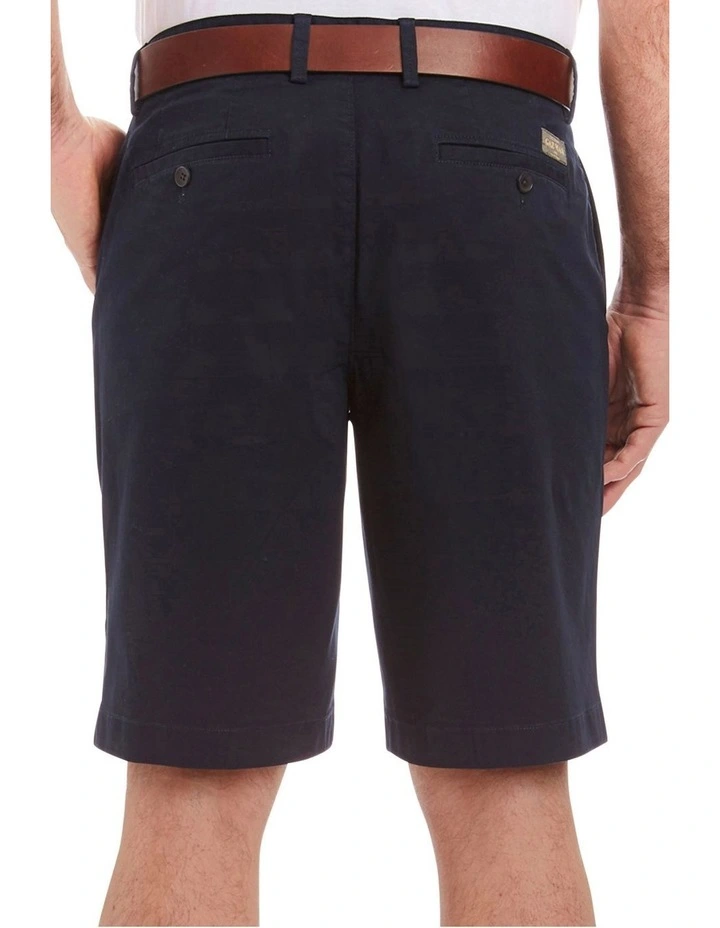 Comfort Stretch Twill Shorts in Navy
