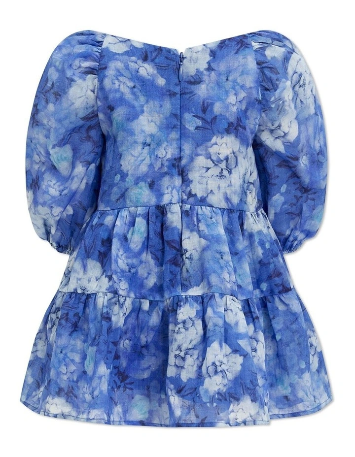 Airlea Floral Dress in Bold Blue Floral
