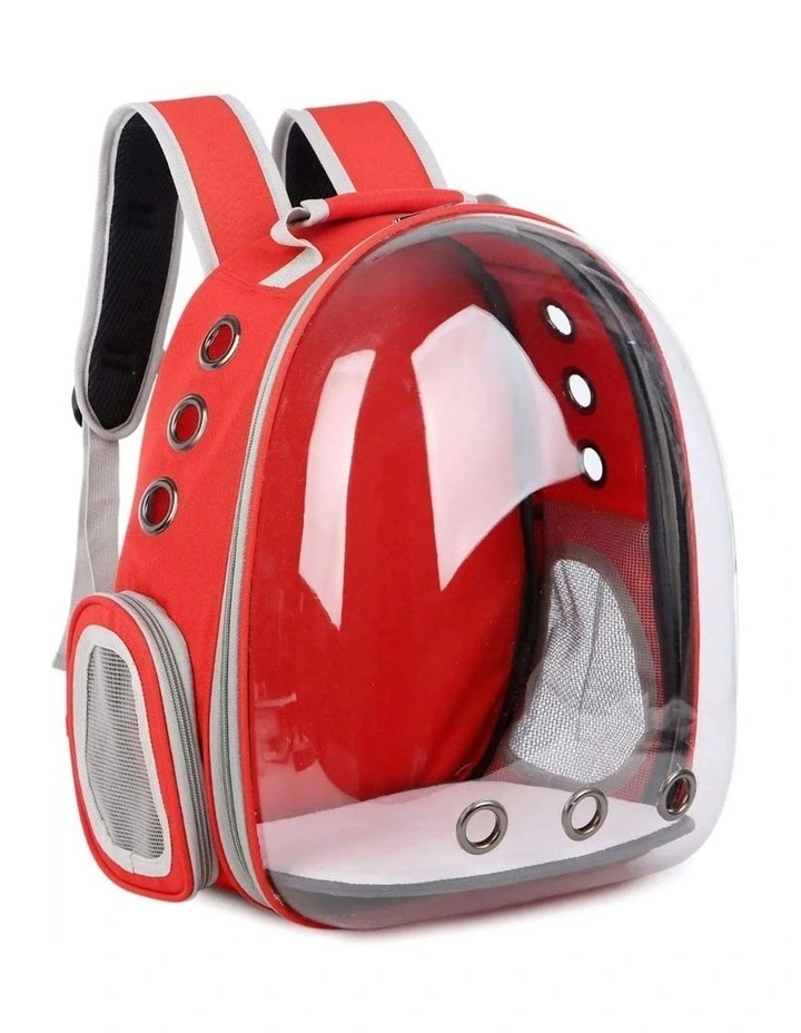 Expandable Space Capsule Backpack Model in Red