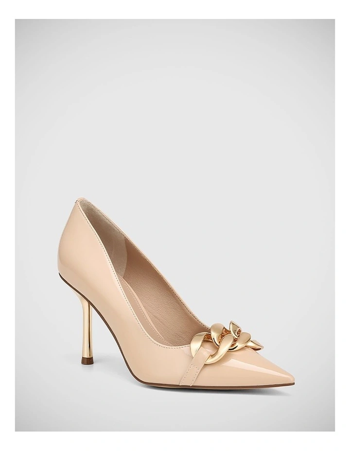 Qersi Patent Leather Pump in New Flesh