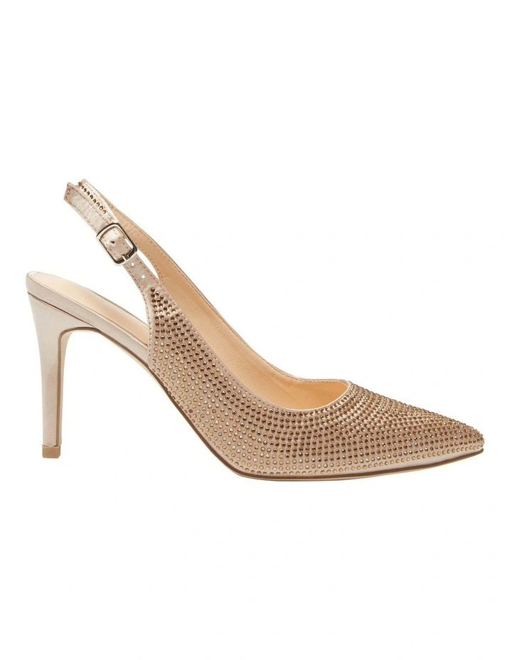 Whitney Heeled Shoes in Gold