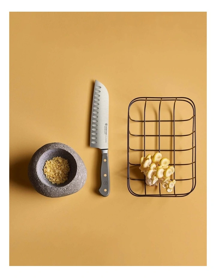 Classic Santoku Knife 17cm in Velvet Oyster