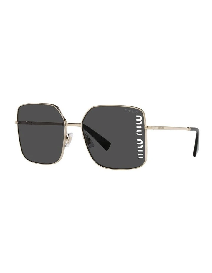 0MU 51YS Sunglasses in Pale Gold