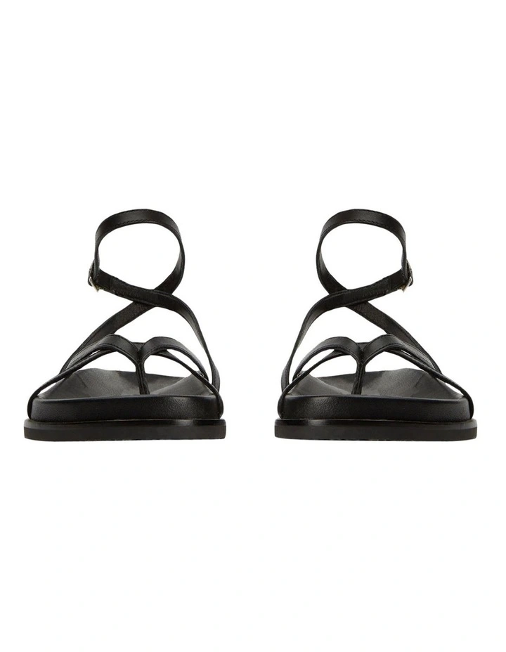 Lucie Sandals in Black Nappa