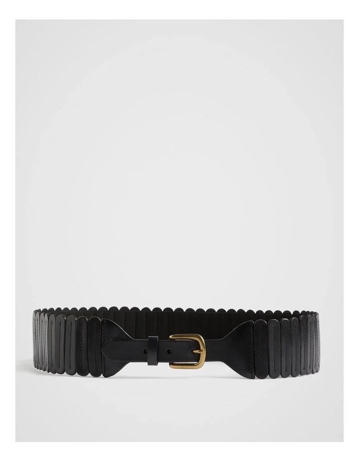 The Leather Waist Belt In Black
