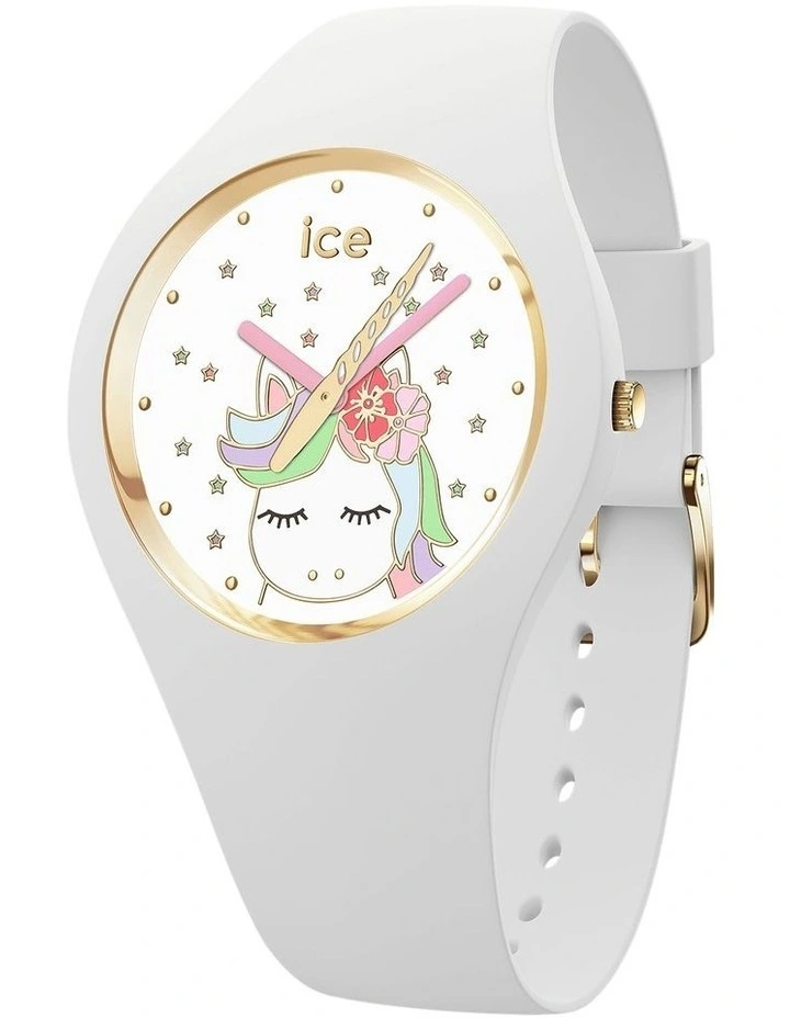 Fantasia White Silicone Quartz Watch