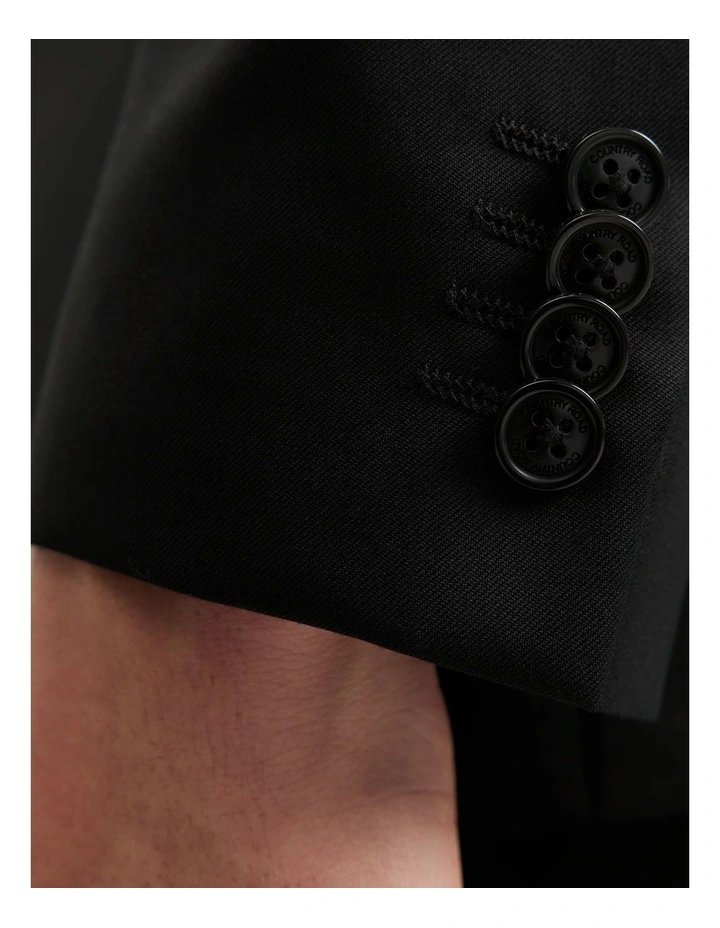 Regular Fit Travel Jacket in Black