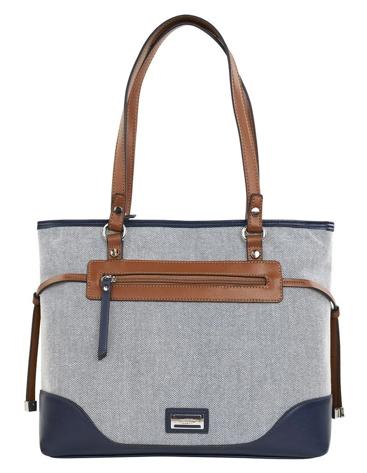Bianca Tote Bag in Navy Multi