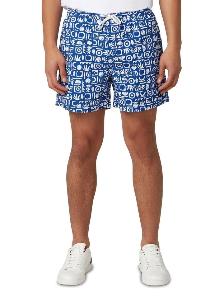 Henri Twill Short in Blue