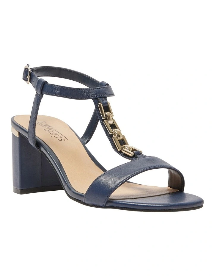 Unicorn Leather Sandals in Navy