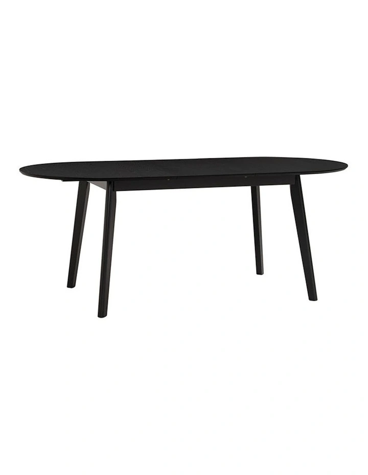 Werner Extendable Dining Table 150-195cm in Black