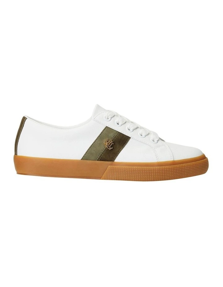 Janson IV Leather and Suede Sneaker in White