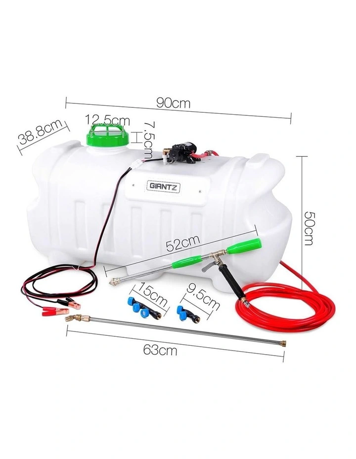 Giantz 100L 12V ATV Garden Farm Weed Sprayer Pump Chemical Spot Spray Water Tank