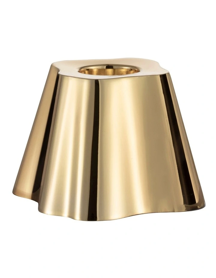 Alvar Aalto Collection Candleholder 50mm in Brass