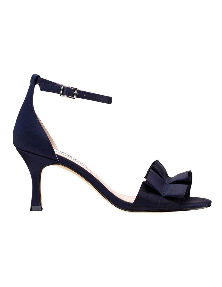 Lisa Sandals in New Navy Luster Satin