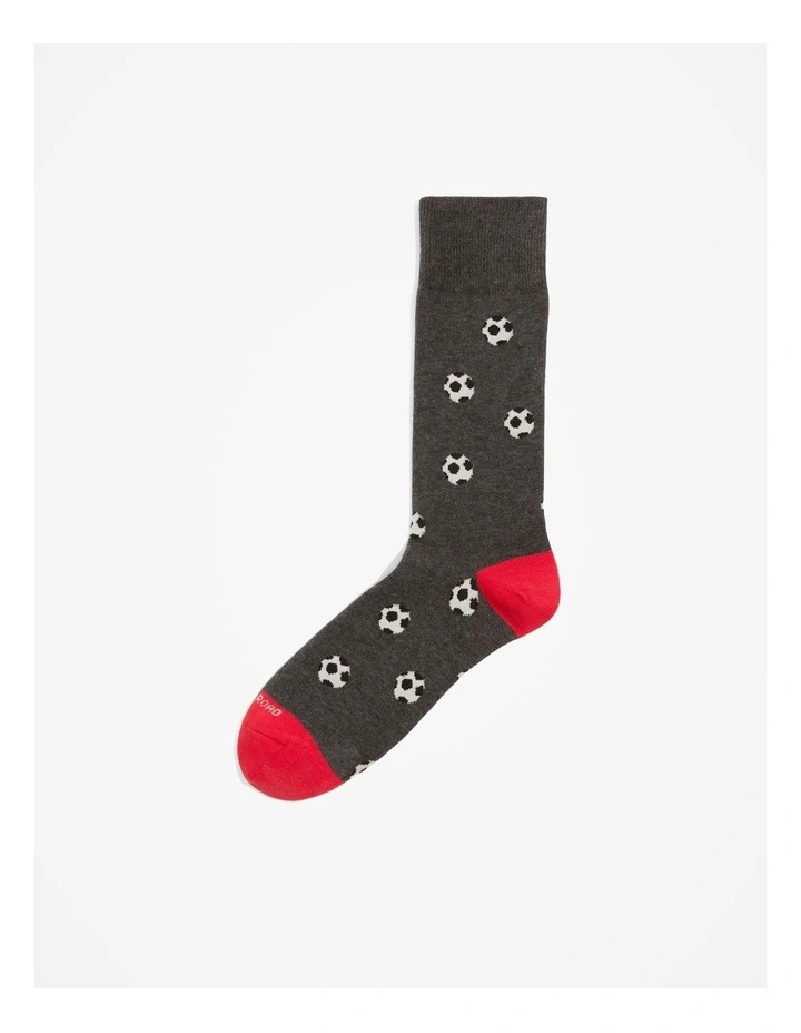 Australian Cotton Blend European Cup Sock in Charcoal