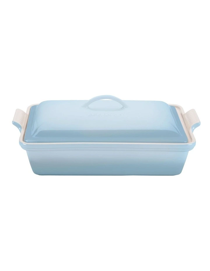 Heritage Covered Rectangular Dish 33cm in Coastal Blue