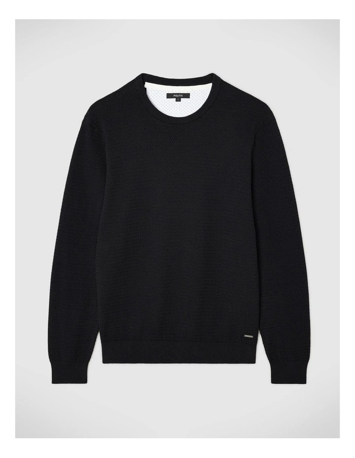 Classic Crew Neck Jumper in Black