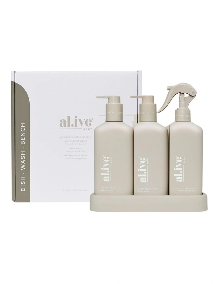 Dishwashing Liquid, Hand Wash & Bench Spray Premium Kitchen Trio