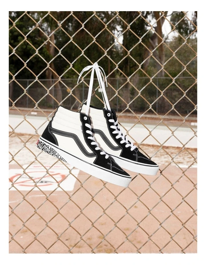 Filmore Hi Vans Sidewall Sneaker in Marshmallow/White