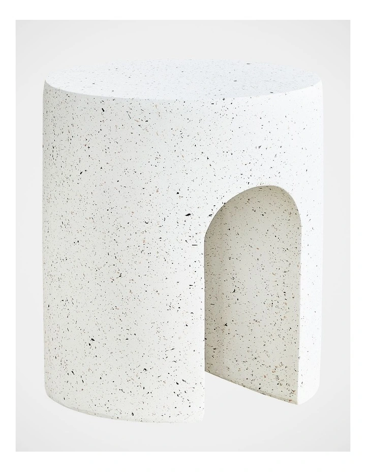 Sorrento Side Table 40cm in White