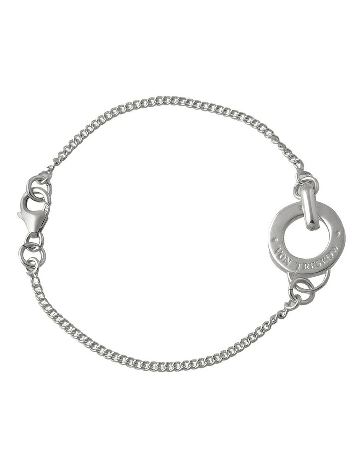 Curb Chain Bracelet in Silver