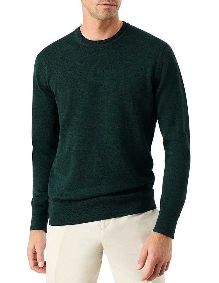 Sandringham Ashby Crew Knit in Green