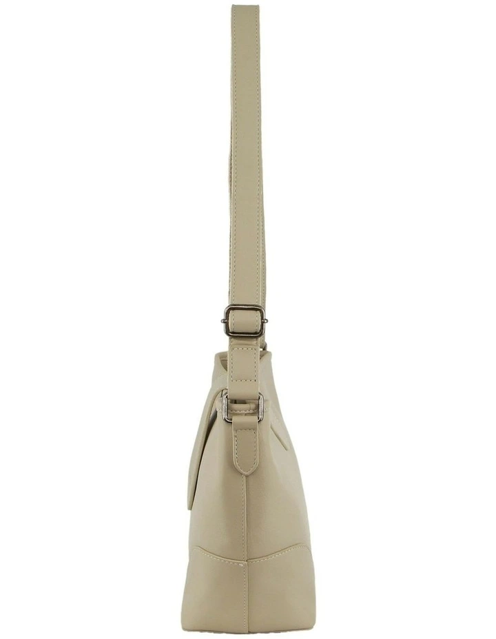 Leather Crossbody Bag in Cement
