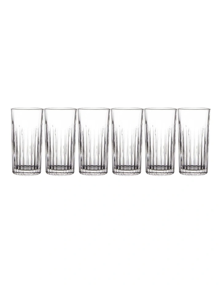 Empire Highball Gift Boxed Set of 6 360mlin Clear