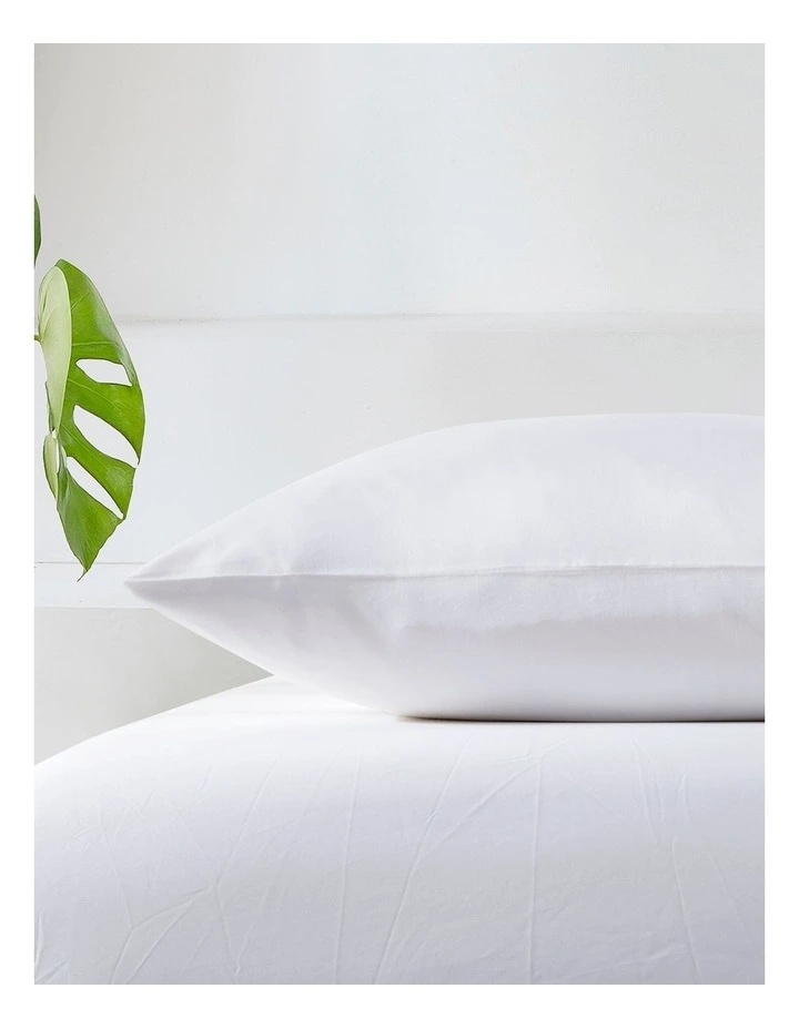 500TC Cotton Sateen Euro Pillowcase in White