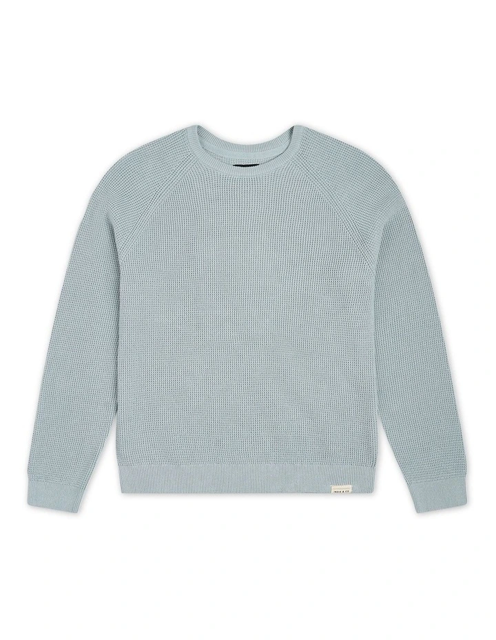 The Summit Raglan Knit (3-7 years) in PD Duck Egg